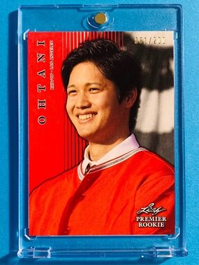 RARE NUMBERED /200 2018 LEAF PREMIER SHOHEI OHTANI ROOKIE CARD (RC)